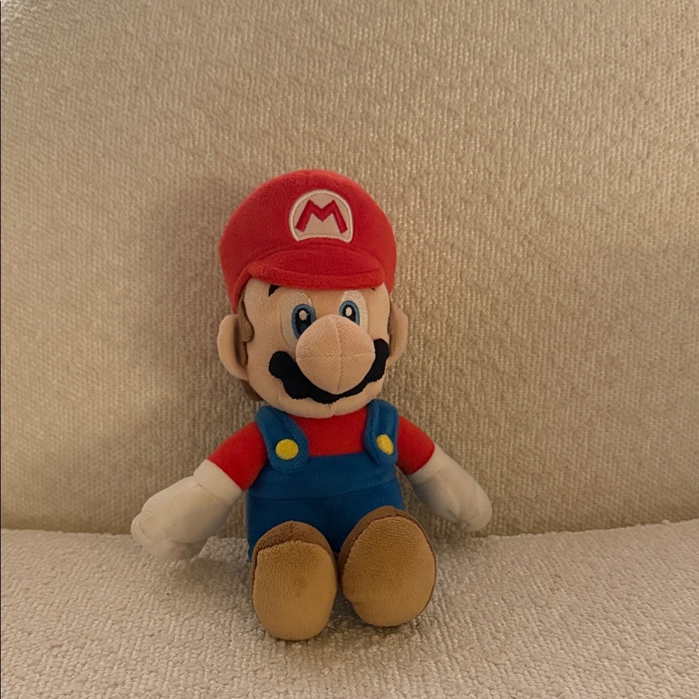 Nintendo Super Mario Plush with Blue and Brown Colors